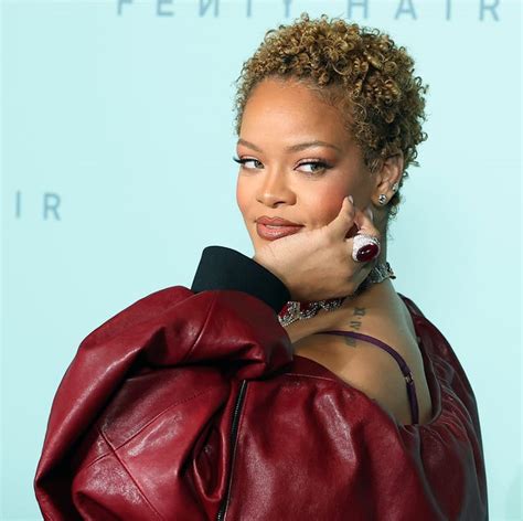 Rihanna launches Fenty Hair in LA showcasing her natural curls